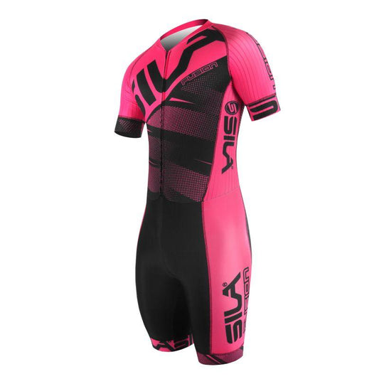 COMBINAISON ROLLER SILA FUSION ROSE - Manches courtes/2317 V-COMBINAISON SILA SPORT 3XS FUSION ROSE