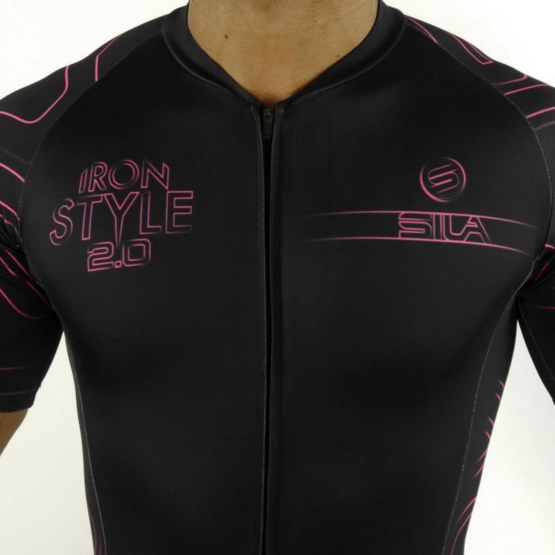 COMBINAISON ROLLER SILA IRON STYLE 2.0 ROSE - MANCHES COURTES 1449 V-COMBINAISON SILA SPORT