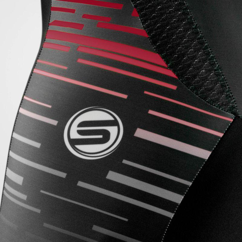 COMBINAISON ROLLER SILA LASER – GRENAT – Manches courtes V-COMBINAISON SILA SPORTS