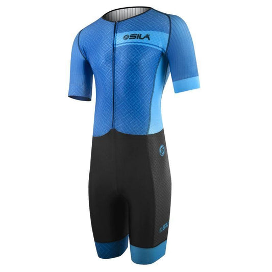COMBINAISON ROLLER SILASPORT ELITE AERO CLASSY STYLE BLEU MC V-COMBINAISON SILA SPORTS XS BLEU