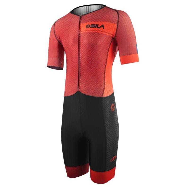 COMBINAISON ROLLER SILASPORT ELITE AERO CLASSY STYLE ROUGE MC V-COMBINAISON SILA SPORTS XS ROUGE