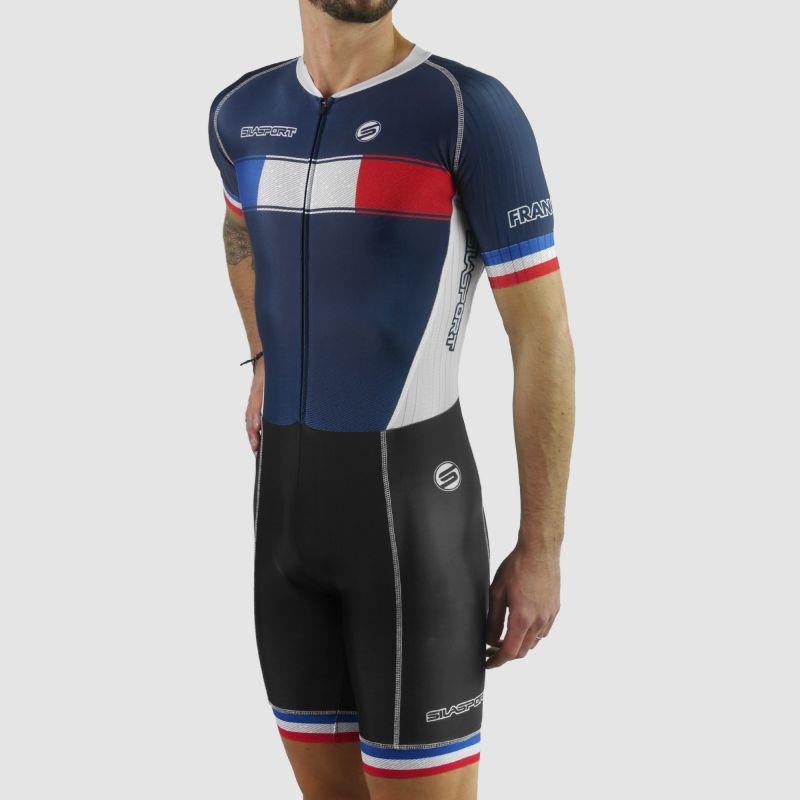 COMBINAISON ROLLER SILASPORT FRANCE NATION STYLE 3 MC V-COMBINAISON SILA SPORTS