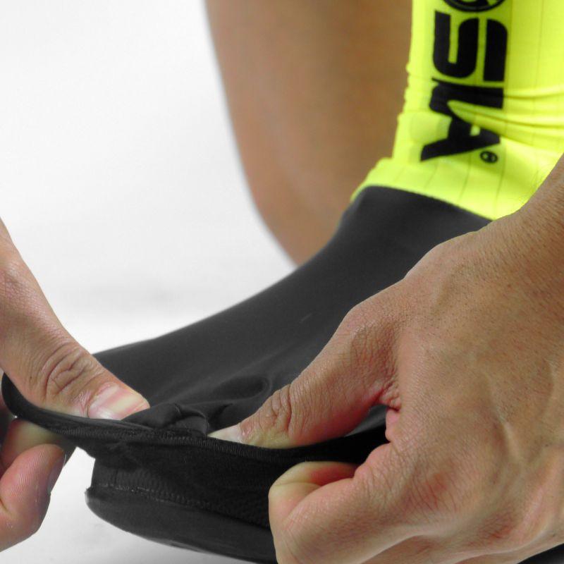 COUVRE CHAUSSURES PRO AERO SILA Lycra - Jaune Fluo Référence 2428 A-COUVRE CHAUSSURES SILA SPORT