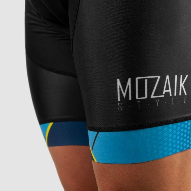 CUISSARD CYCLISME SILASPORT BLEU MOZAIK STYLE V-CUISSARD SILA SPORTS