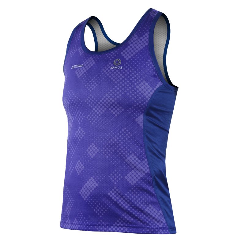 DÉBARDEUR RUNNING FEMME PERFO ARMOS ASTÉRIA VIOLET V-DÉBARDEUR SILA SPORTS XS VIOLET