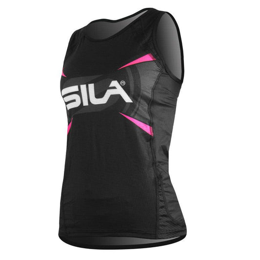 DÉBARDEUR RUNNING FEMME - PRO ULTRALIGHT - SILA TEAM - ROSE FLUO 1715 T-DÉBARDEUR SILA SPORT
