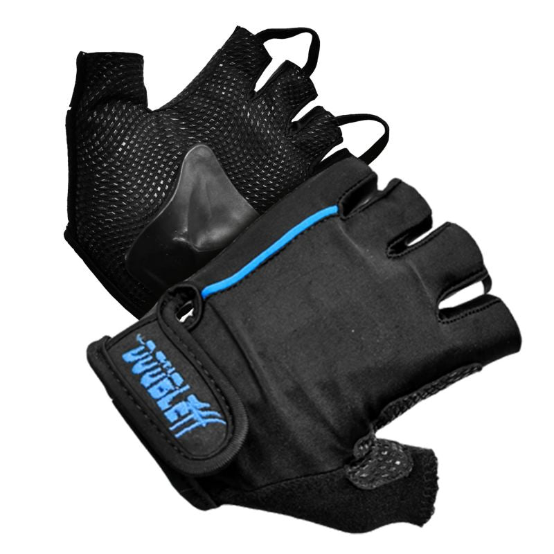 FF RACE DOUBLE SHELL GLOVES - BLACK