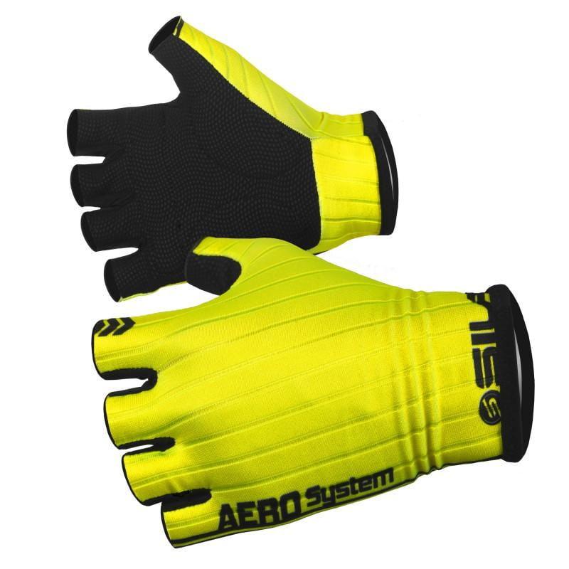 GANTS COURTS PRO AERO SILA - JAUNE FLUO 1508 A-GANTS SILA SPORT