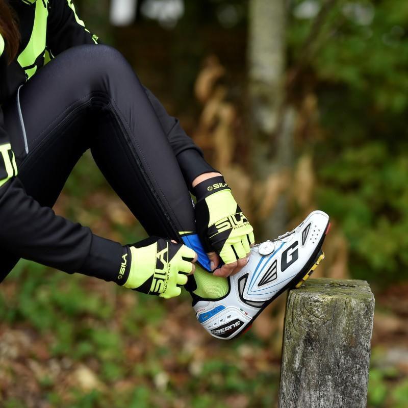 GANTS COURTS SILA FLUO STYLE 3 - JAUNE 587 A-GANTS SILA SPORT