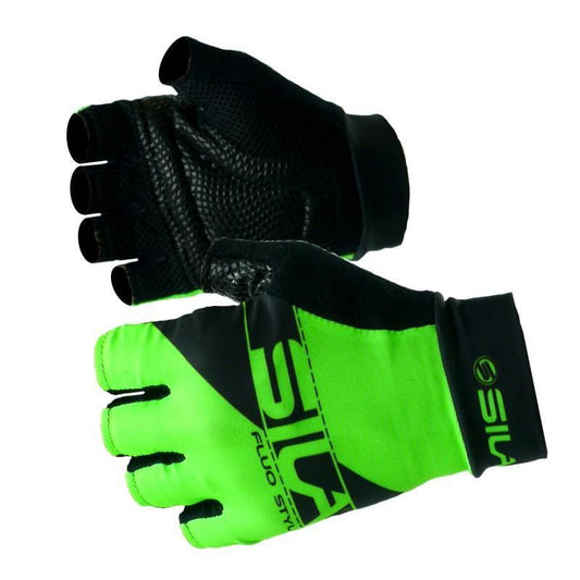 GANTS COURTS SILA FLUO STYLE 3 - VERT 585 A-GANTS SILA SPORT