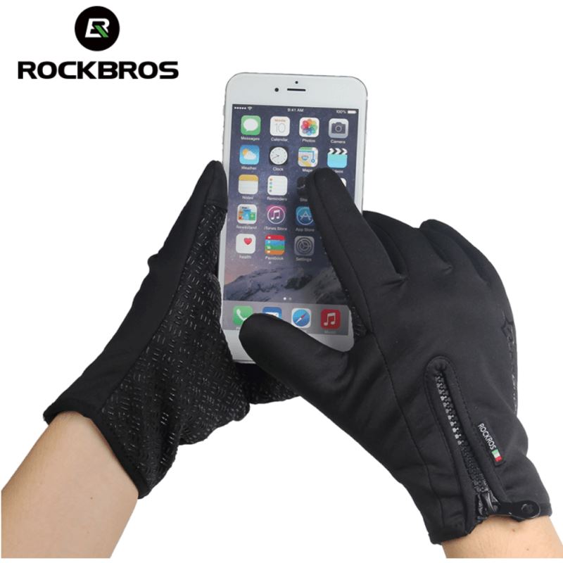 GANTS LONG MTB ROCKBROS - ZIP THERMIQUE Bleu Marine Référence 1595 A-GANTS LONG SILA SPORT