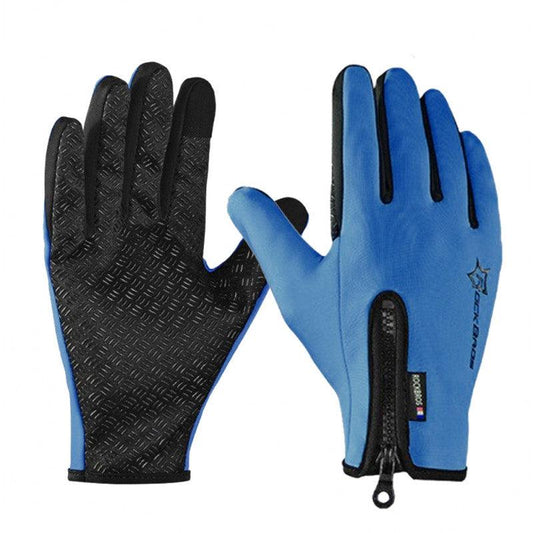 GANTS LONG MTB ROCKBROS - ZIP THERMIQUE Bleu Marine Référence 1595 A-GANTS LONG SILA SPORT