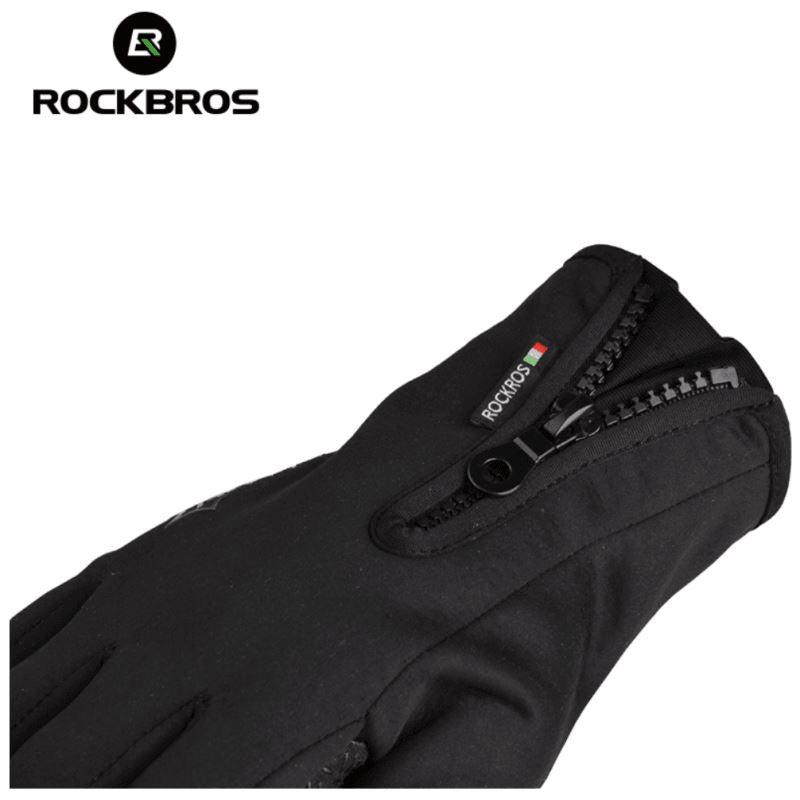 GANTS LONG MTB ROCKBROS - ZIP THERMIQUE Rouge A-GANTS LONG SILA SPORT
