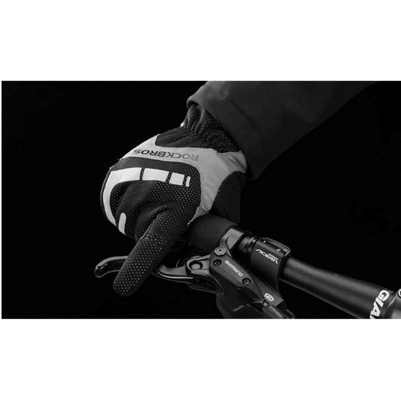 GANTS LONGS THERMIQUES HIVER ROCKBROS - Noir Référence 1842 - A-GANTS LACTIKS