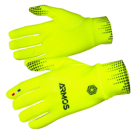 GANTS RUNNING HIVER ARMOS JAUNE FLUO A-GANTS LONG SILA SPORT XS JAUNE FLUO