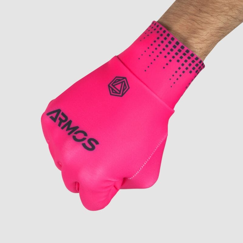 GANTS RUNNING HIVER ARMOS ROSE FLUO A-GANTS LONG SILA SPORT