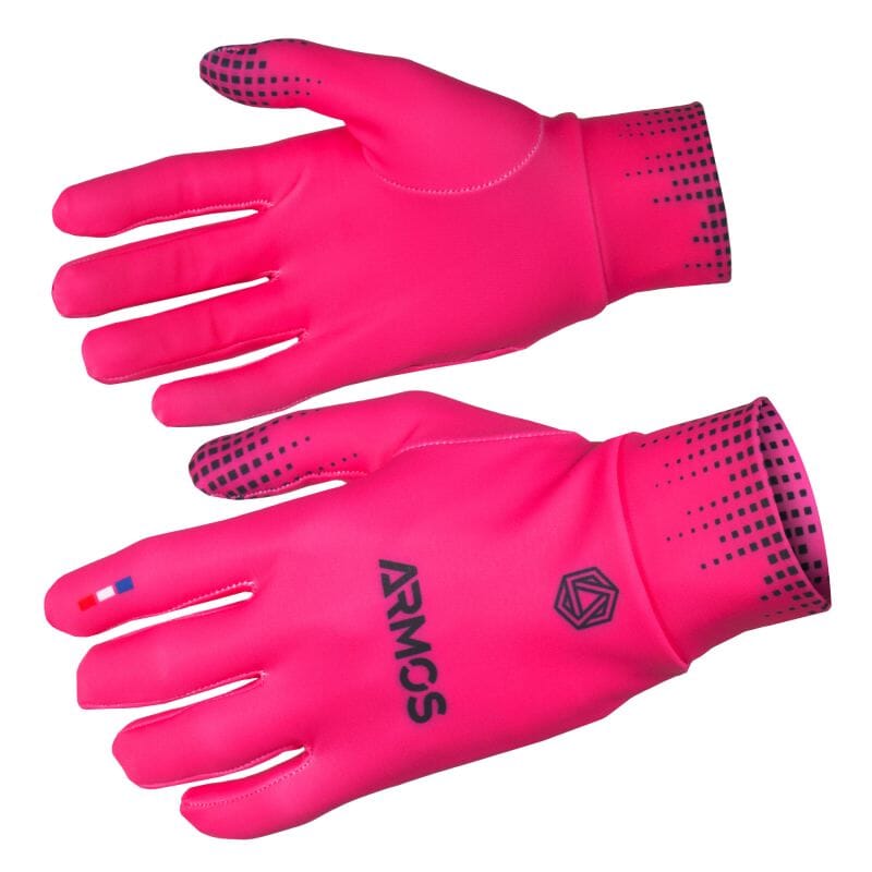 GANTS RUNNING HIVER ARMOS ROSE FLUO A-GANTS LONG SILA SPORT XS Rose fluo