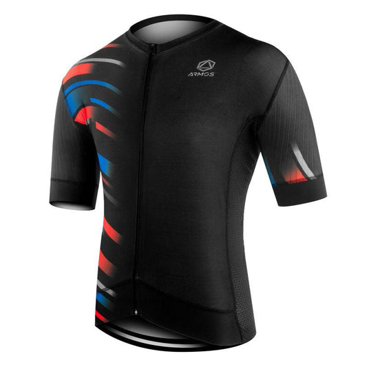 MAILLOT ELITE ROAD ARMOS COMÈTE BLEU/ROUGE MC V-MAILLOT SILA SPORTS XS ROUGE/BLEU
