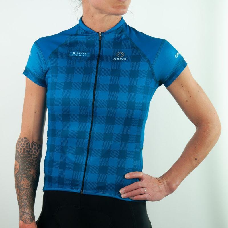 MAILLOT FEMME GRAVEL ARMOS CONQUEST BLEU MC V-MAILLOT SILA SPORTS