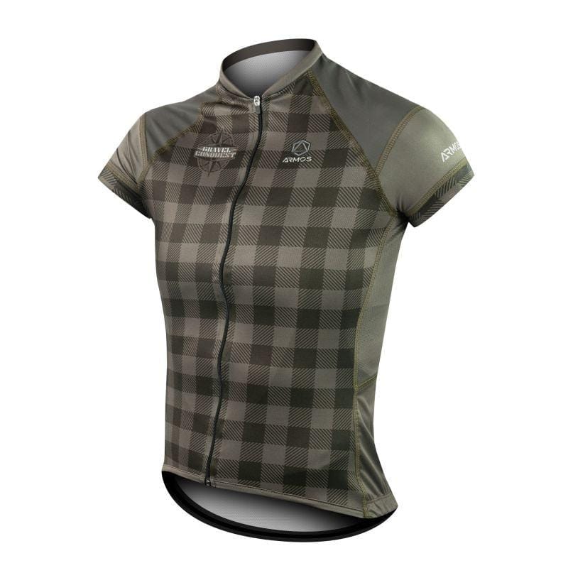 MAILLOT FEMME GRAVEL ARMOS CONQUEST TAUPE MC V-MAILLOT SILA SPORTS XS TAUPE