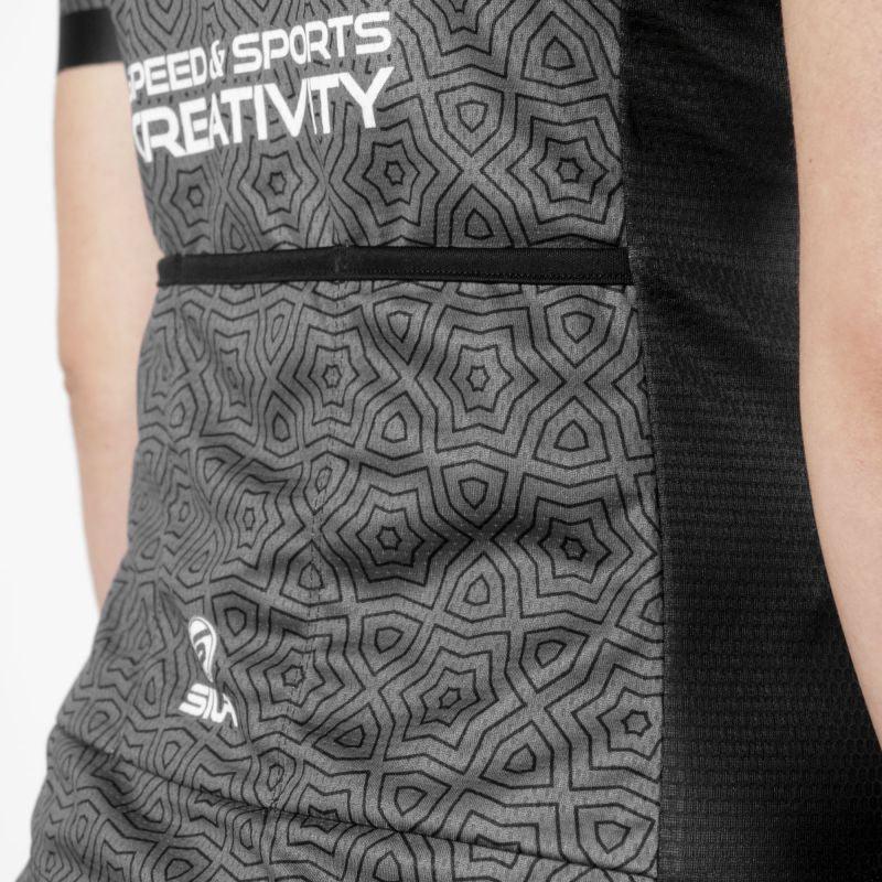 MAILLOT FEMME SILA AZALEA STYLE - NOIR - Manches courtes Référence 2933 - M - Noir V-MAILLOT SILA SPORTS