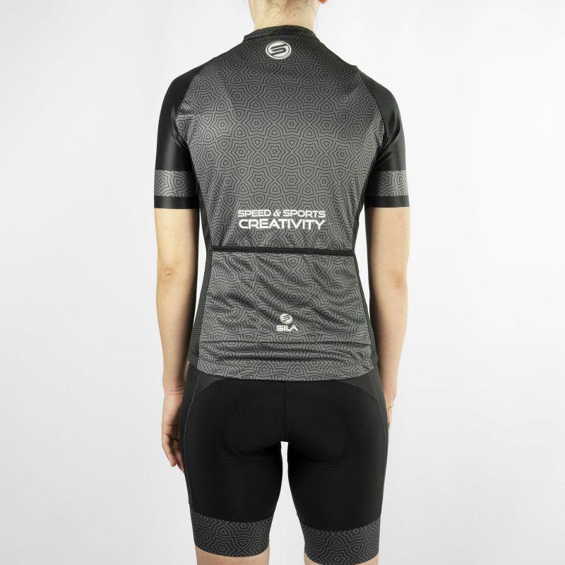 MAILLOT FEMME SILA AZALEA STYLE - NOIR - Manches courtes Référence 2933 - M - Noir V-MAILLOT SILA SPORTS