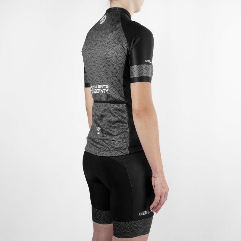 MAILLOT FEMME SILA AZALEA STYLE - NOIR - Manches courtes Référence 2933 - M - Noir V-MAILLOT SILA SPORTS