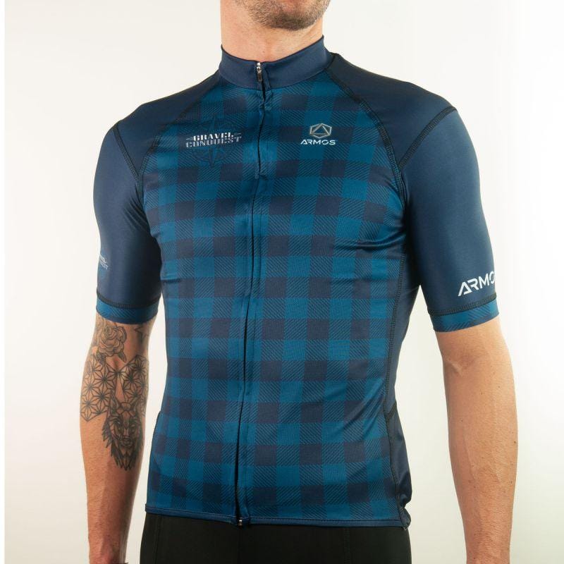 MAILLOT GRAVEL ARMOS CONQUEST BLEU MARINE MC V-MAILLOT SILA SPORTS
