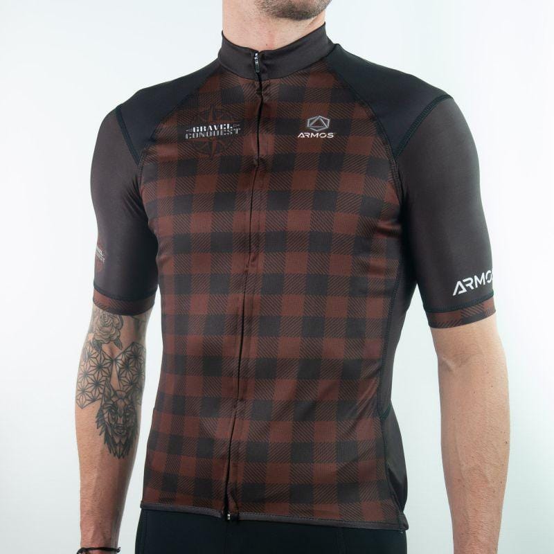 MAILLOT GRAVEL ARMOS CONQUEST MARRON MC V-MAILLOT SILA SPORTS