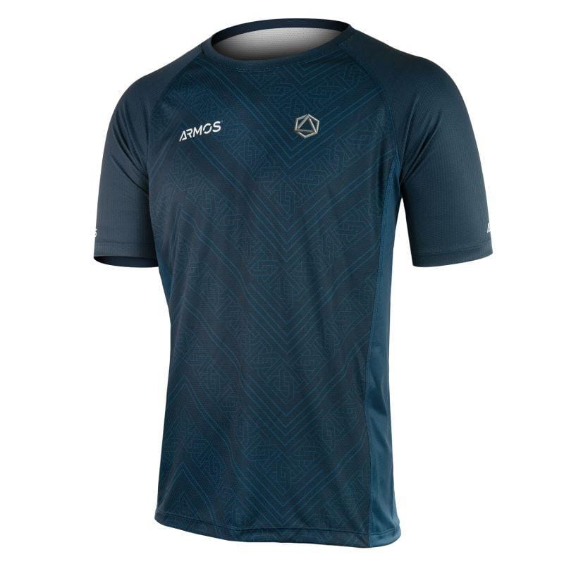 MAILLOT MC RUNNING HOMME PERFO ARMOS LEGEND BLEU MARINE V-MAILLOT SILA SPORTS XS BLEU MARINE