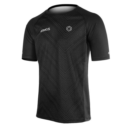 MAILLOT MC RUNNING HOMME PERFO ARMOS LEGEND NOIR V-MAILLOT SILA SPORTS XS NOIR