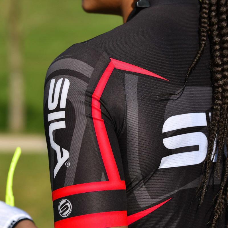 MAILLOT PRO RACE SILA TEAM - ROUGE - MC 1736 V-MAILLOT SILA SPORT