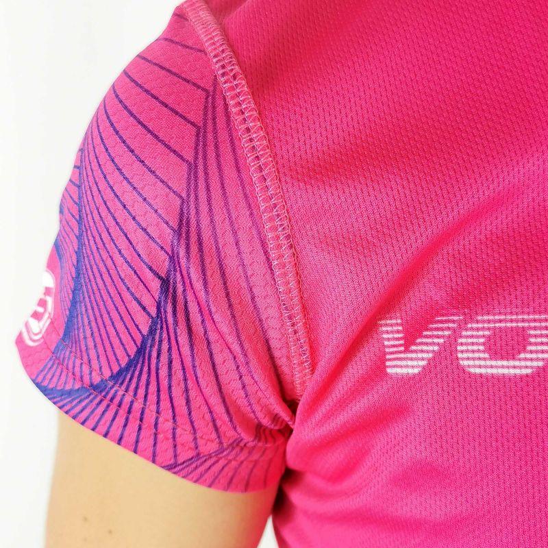 MAILLOT RUNNING FEMME SILA VORTEX - ROSE Référence 2226 - V-MAILLOT SILA SPORT