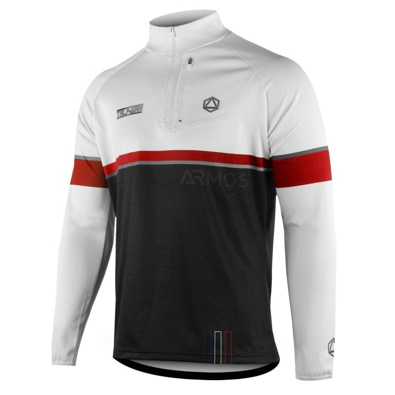 MAILLOT RUNNING HIVER ARMOS TALISMAN ROUGE V-MAILLOT SILA SPORT XS ROUGE