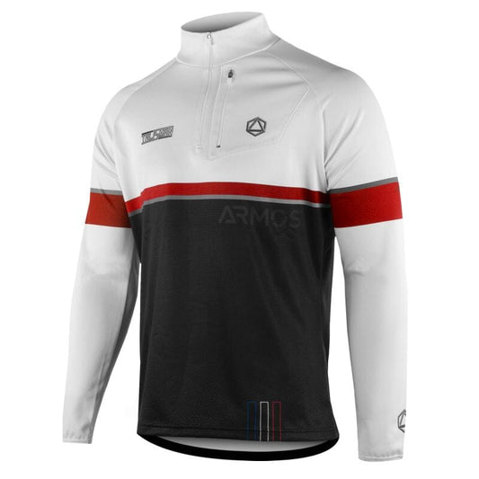 MAILLOT RUNNING HIVER ARMOS TALISMAN ROUGE V-MAILLOT SILA SPORT XS ROUGE