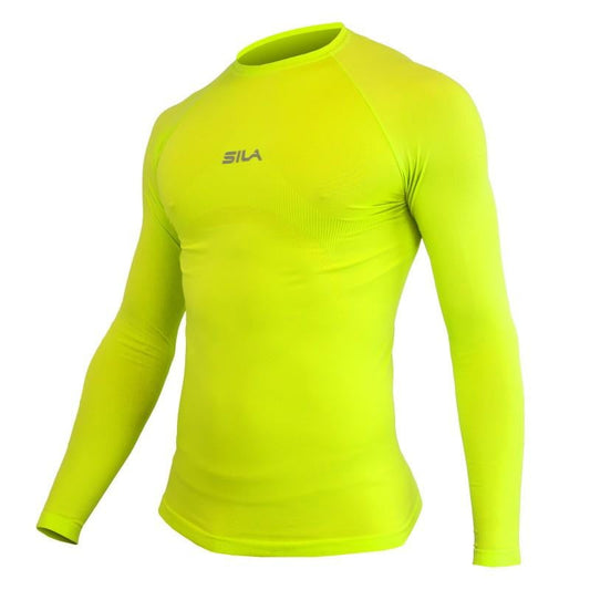 Maillot Underwear SILA PRIME Lime Punch Manches longues Modèle 1358 LIME T-MAILLOT UNDERWEAR SILA SPORT