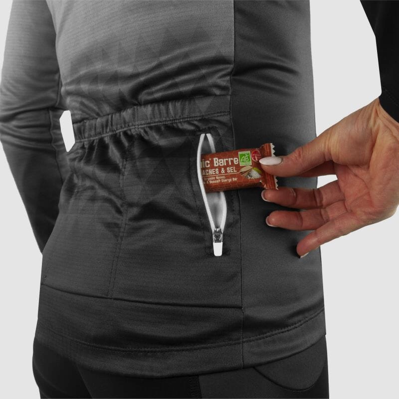 MAILLOT / VESTE MI-SAISON FEMME ARMOS DANA GRIS V-MAILLOT SILA SPORT