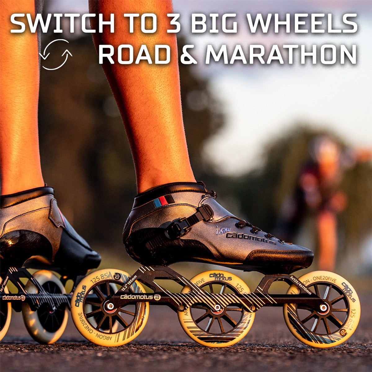 Patin de vitesse en ligne Agility-3 4x100mm DISPONIBLE MAINTENANT R-CHAUSSURE CADOMOTUS