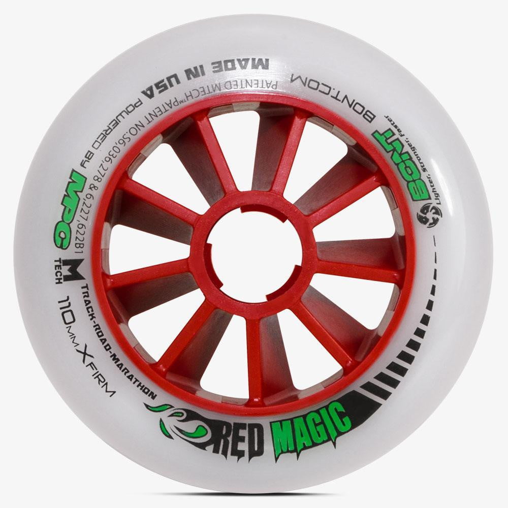 ROUES DE PATINS-Magie rouge BONT 90 MM R-ROUES BONT