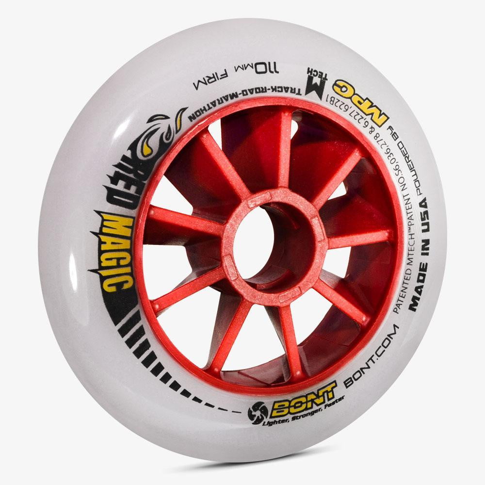 ROUES DE PATINS-Magie rouge BONT 90 MM R-ROUES BONT