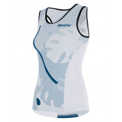 SLEEK MAUI - WOMEN'S SLIM FIT TRIATHLON TOP COLOR — Petrol Green