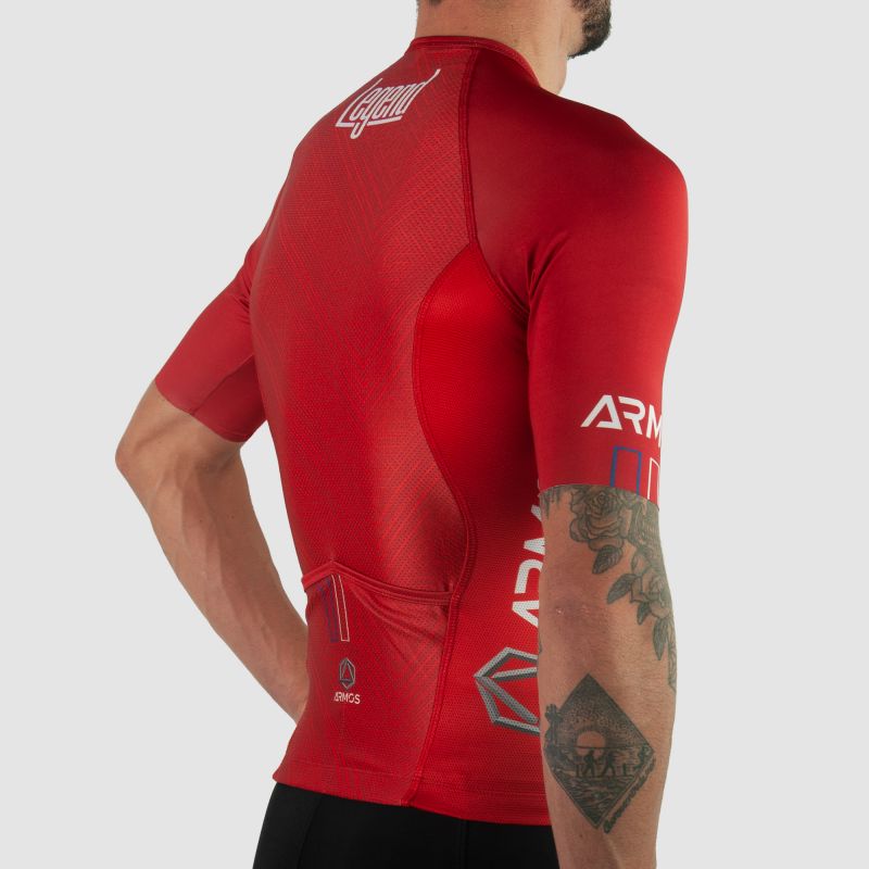 TOP TRIATHLON PERFO ARMOS LEGEND ROUGE MC V-TRIFONCTION SILA SPORTS