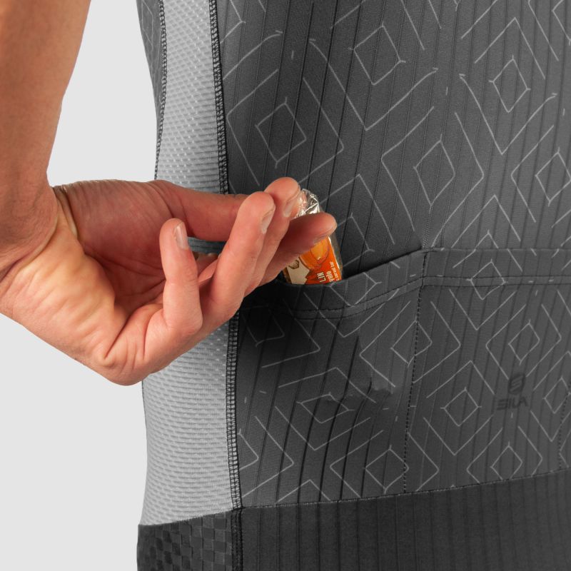 TRIFONCTION ELITE SILASPORT CLASSY STYLE GRIS MC V-COMBINAISON SILA SPORTS