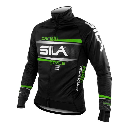 VESTE THERMIQUE HIVER SILA CARBON STYLE 2 - VERT 1406 V-VESTE THERMIQUE SILA SPORT