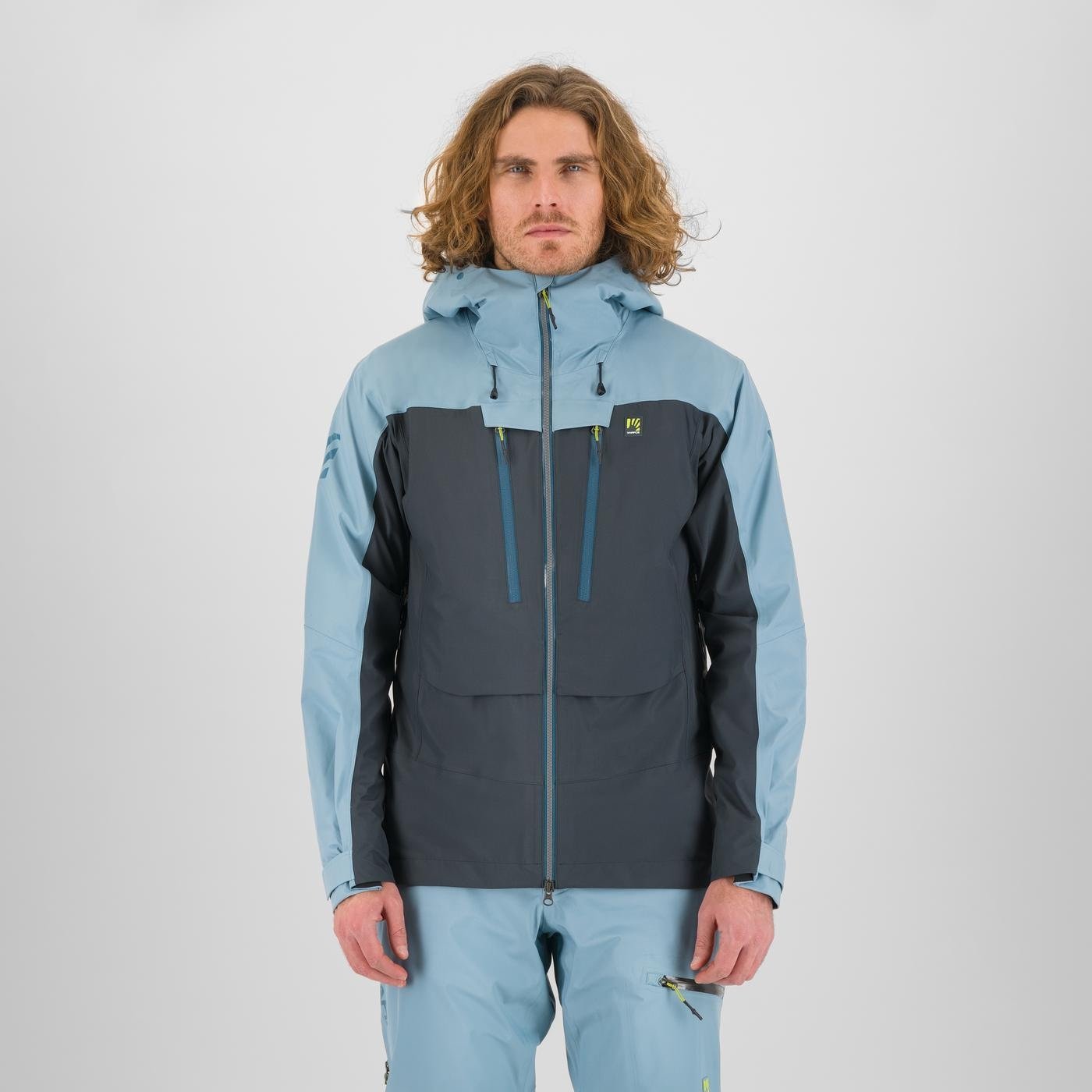 MIDI SHELL JACKET WOODL.GRAY/SMOKE BLUE | 2511019-008 2025-26