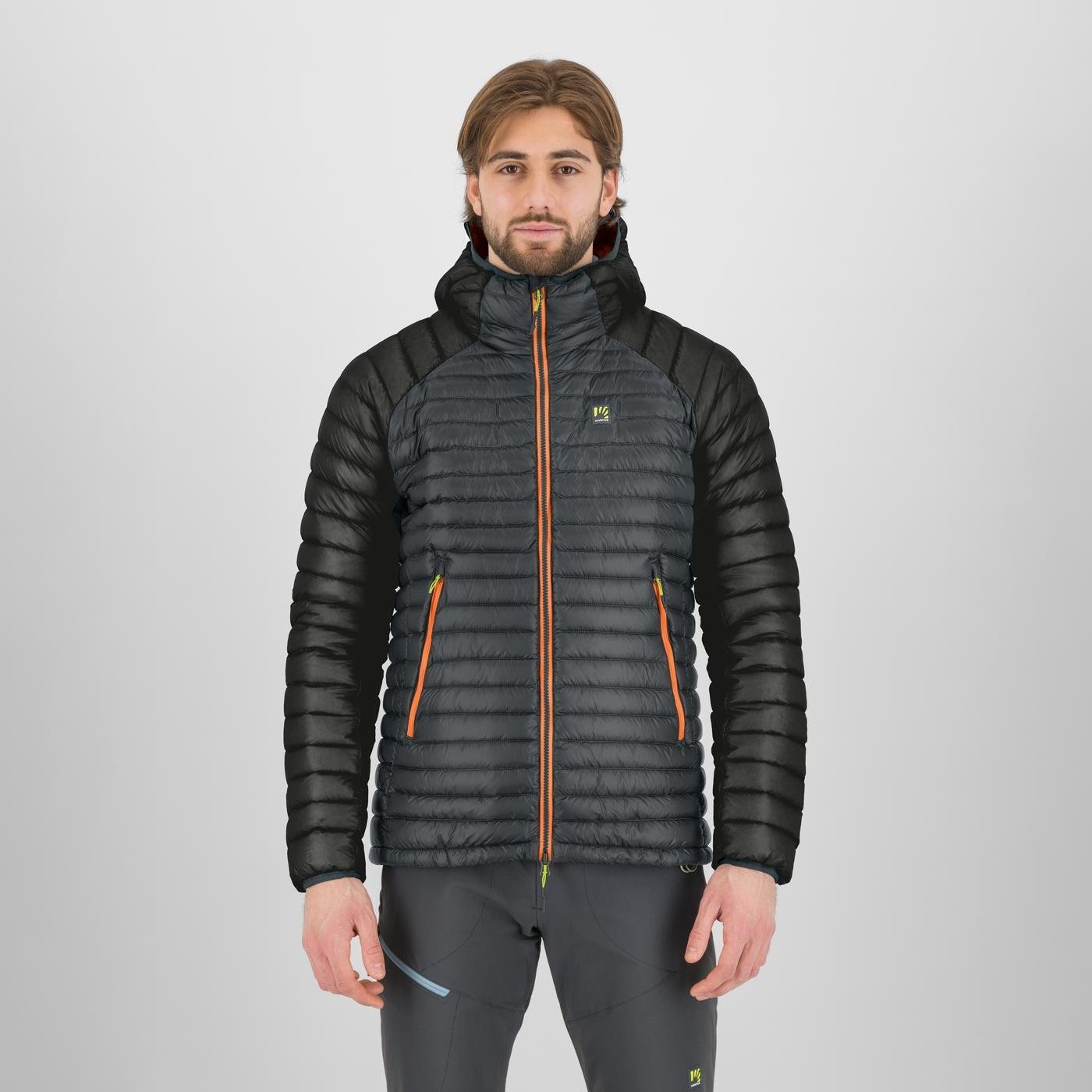 ALAGNA DOWN JACKET WOODL.GRAY/VIBR.ORANGE | 2511021-023 2025-26