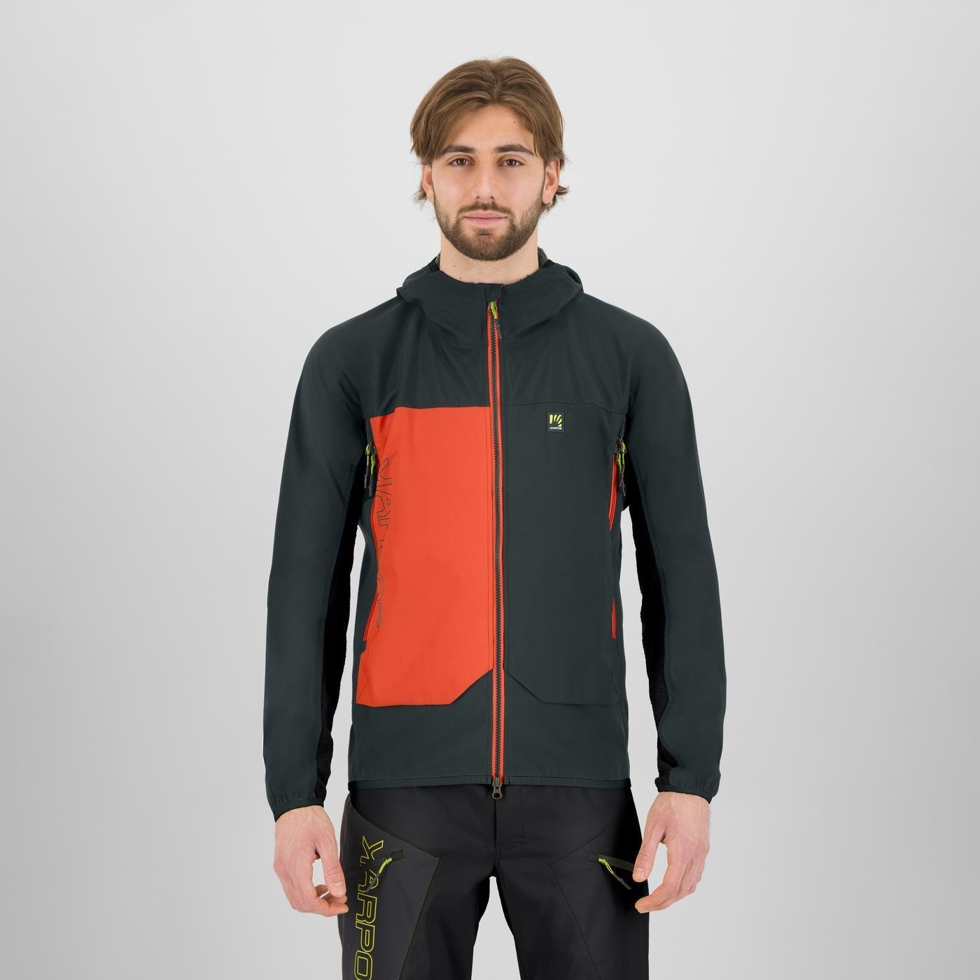 PIZZO BIANCO JACKET WOODL.GRAY/BLACK/VIBR.ORANGE | 2511032-023 2025-26