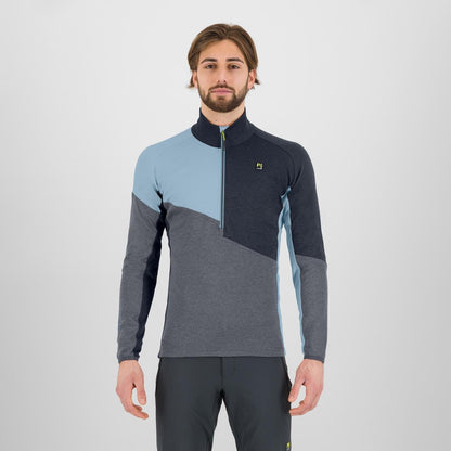 POLAIRE FEDERA DEMI-ZIP     WOODL.GRIS/NOIR/BLEU FUMÉE | 2531022-008    2026