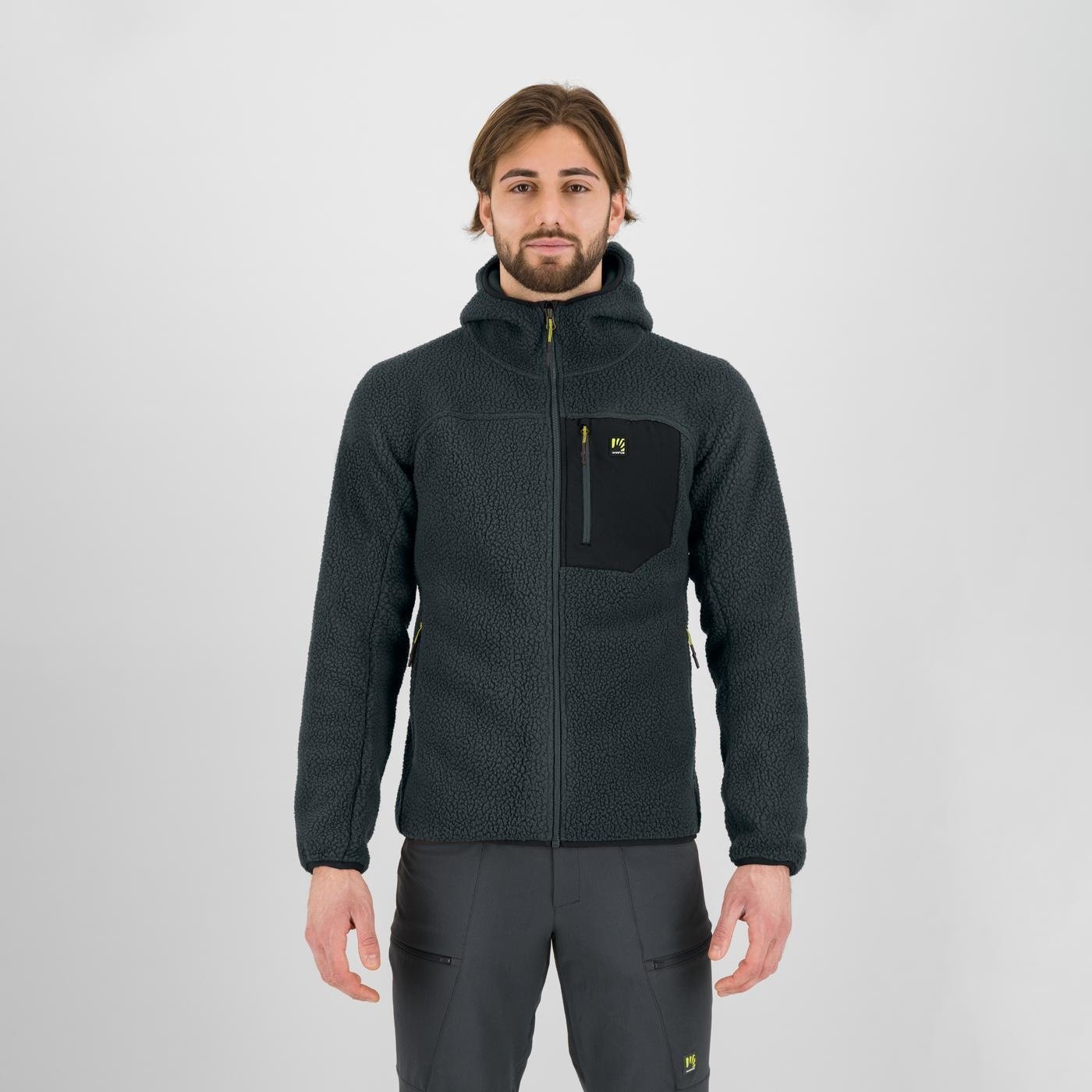 POLAIRE À CAPUCHE MOIAZZA RETRò     WOODL.GRIS/NOIR | 2531077-401N     2026