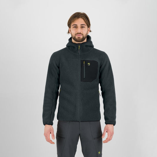 MOIAZZA RETRò WOODL HOODED FLEECE GREY/BLACK | 2531077-401N 2026